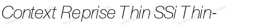 Context Reprise Thin SSi Thin字体转换